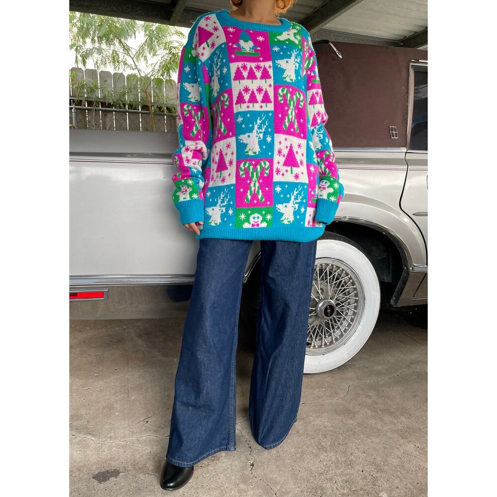 🔥Party Sweater Holiday Winter Festive Christmas Grandma Ugly Sweater Gnome Elf